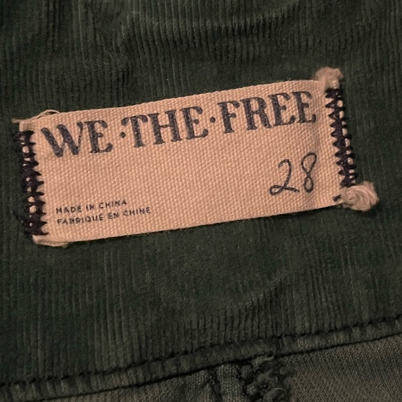 Free people- We The Free Green Flare Jeans NWOT✨ - Picture 6 of 7